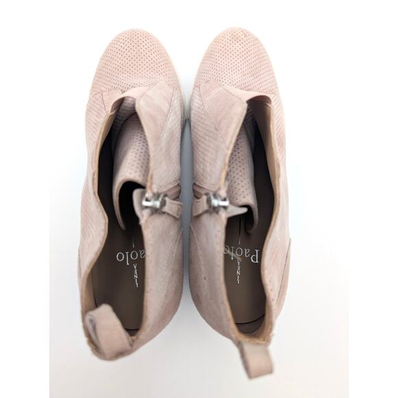 Linea Paolo Anna Designer Wedge Sneaker Bootie Pink/White Size US9.5M EU40 - Picture 5 of 12
